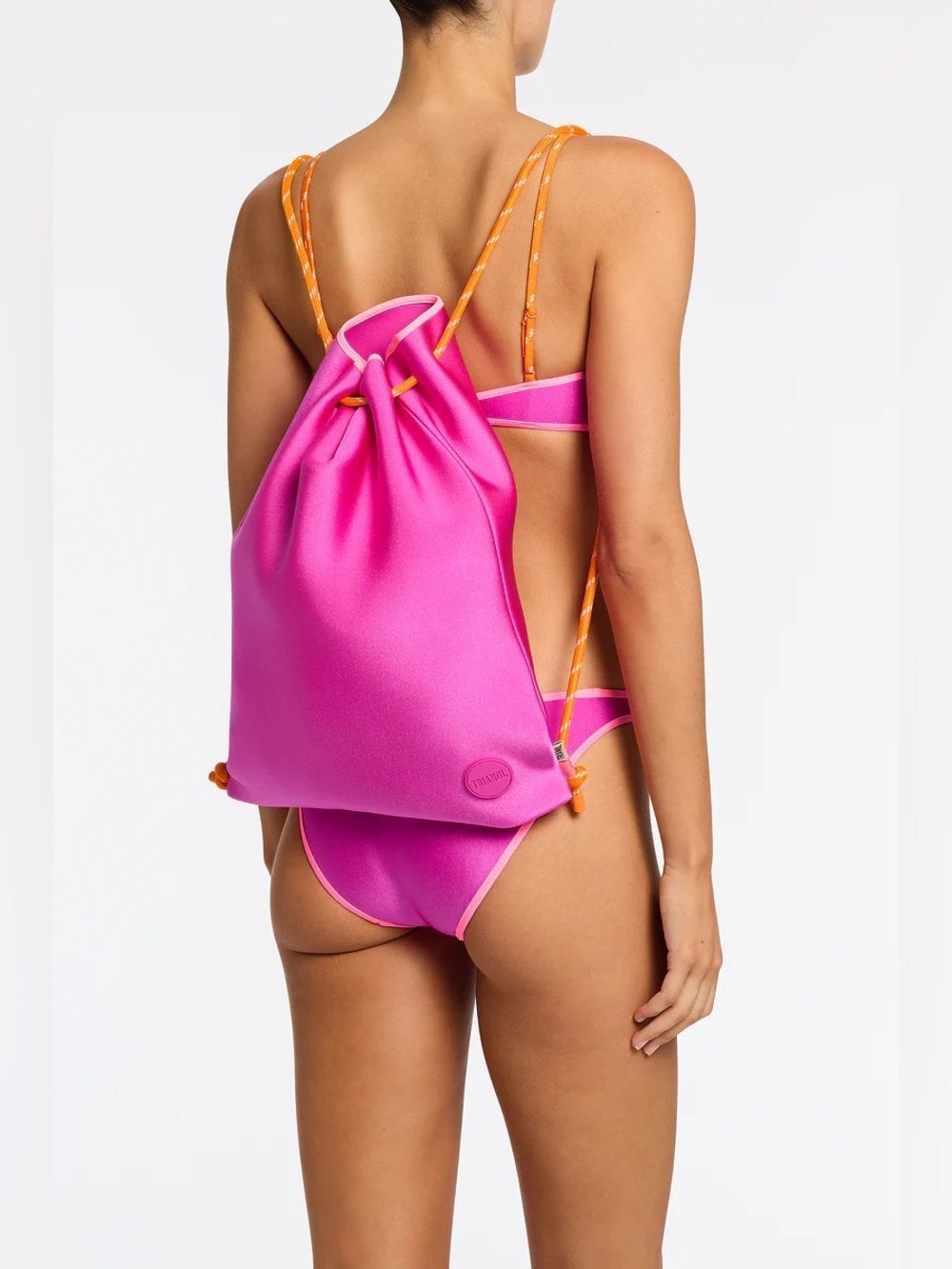 Triangl Neoprene back pack Neon Pink and Orange